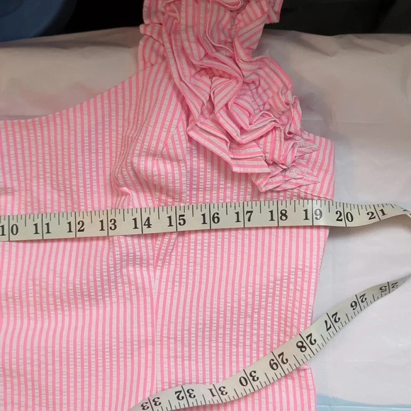 Lilly Pulitzer Pink Ruffle Strap Dress. Size 16. NWT - Picture 12 of 12